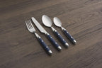 Cambridge Silversmiths, Blue, Jubilee Flatware, Service for 4, 16 Piece Set, Dorm Room Essentials, First Apartment