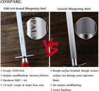Sharpening Steel Knife Sharpener Rod Round 12 Inches Honing Steel for Knives Red