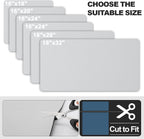 Dish Drying Mat for Kitchen Counter | Coffee Bar Mat for Countertops | Heat Resistant Drainer Mat with Non-slip Rubber Backed | Hide Stain Kitchen Absorbent Draining Mat | Light Grey 18"x24"