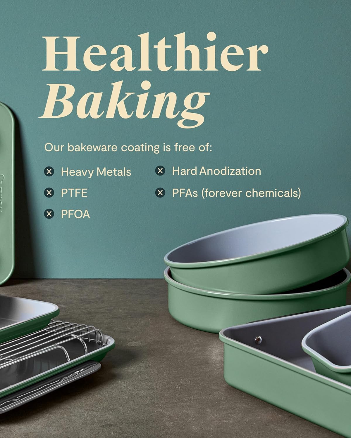 Caraway Non-Stick Ceramic 12-Cup Muffin Pan Duo - Naturally Slick Ceramic Coating - Non-Toxic, PTFE & PFOA Free - Perfect for Cupcakes, Muffins, and More - Navy