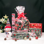100' Long x 17.5' Wide Crystal Clear Cellophane Roll - 3 Mil Thicker Merry Christmas Cellophane for Gift Baskets, Flower Arts, Crafts, Food Treats Wrapping