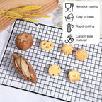 6 Packs Cooling Racks 16"x10" Baking Rack for Cooking and Baking Oven Wire Rack Cooling Drying Roasting Rack Heavy Duty Baking Rack for Roasting Cooking Grilling Drying