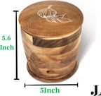 Introducing The Always Fresh Acacia Garlic Keeper For Counter. A Crafted & Large Garlic Storage Holder Jar. A Farmhouse Container Pot Saver.