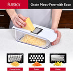 Fullstar Vegetable Chopper & Mandoline Slicer for Kitchen - Food Chopper with Container, Cheese Grater, Home Essentials & Kitchen Gadgets (All in 1, White)