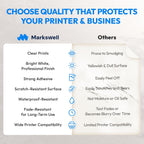3x2 Direct Thermal Label, Barcode Address Mailing Name Shipping Labels, Perforated Thermal Stickers, Multipurpose, Commercial Grade for Thermal Printer, Strong Adhesive, 735/Roll, 4 Rolls
