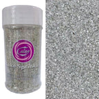 Sentovac Sliver Sanding Sugar for Baking Edible Sparkling Sugar Sprinkles Coarse Sugar Crystals for Baking Topping Cake Cookie Cupcake Topper Ice Cream Decoration Supplies 3.2 OZ