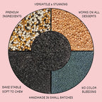 Confect Masquerade Sprinkles Mix – Champagne Gold & Black Pearl Dragees, Black Jimmies & Sparkling Sugar | Edible Sprinkles for Cakes, Cupcakes & Desserts | Vegan, Gluten-Free, Nut-Free, Soy-Free, Dairy-Free, Palm Oil-Free- 5 Oz