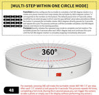 15.8In Remote Motorized Electric Turntable Rotating Display Stand Rotating Platform Photography Turntable motorized lazy susan base giratoria para for Photography,3D Scanner,(Load Range:132~400lbs)