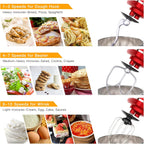 Garvee 7.5QT Stand Food Mixer, 10-Speed Tilt Head 3-IN-1 Kitchen Electric Mixer with Stainless Steel Bowl, Egg Whisk, Dough Hook, Beater, Splash Guard, Compact Dough Mixer for Home Cooks, Red