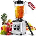 WantJoin Commercial Blender - 136 Oz Large Capacity Professional Blender Heavy Duty w/Pure Copper Motor,Dishwasher safe, 8-Blade Combo, 18800 RPM, Multi Speeds, Smoothie Blenders for Juice