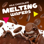 Merckens Milk Chocolate Melting Wafers | 2 Lb Bag | Bulk Baking Candy | Smooth Creamy Coating Discs for Dipping, Molding, Drizzling & Dessert Crafting