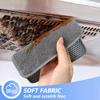 KinHwa Kitchen Washcloths for Dishes Absorbent Microfiber Dish Cloths Quick Dry Dish Rags with Poly Scour Scrub Side Ideal for Kitchen Cleaning (Gray, 6inch X6inch 9Pack)