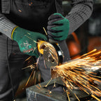 KAYGO Safety Work Gloves MicroFoam Nitrile Coated, 3 Pairs KG18N, Cut Resistant Glove with Abrasion and Oil Resistant Grip, ANSI Cut Level A2, XL, Green