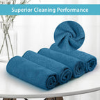 HOMEXCEL Navy Blue Microfiber Cleaning Cloth, 50 Pack Cleaning Towels for Kitchen, Lint Scratch Free, Highly Absorbent, and Reusable Cleaning Rags for House, Window and Glass, Cars, 11.5 X11.5 inch