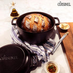 Cast Iron Double Dutch Oven - Pre-Seasoned 5-Quart Set – 2-in-1 Multi-Cooker: 5-Qt Deep Pot + 10" Skillet - Frying Pan Converts to Lid of Combo Dutch Oven – Grill, Stove Top, BBQ and Induction Use