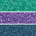 Fancy Sprinkles Sugar Nest Set, Pearlescent, Sparkly Sugar Crystals (Amethyst Purple, Emerald Green and Kyanite Blue) (8 OZ)