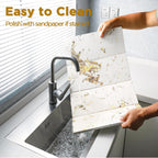 Stone Drying Mat for Kitchen Counter, White Italian Translucent Stone Dish Drying Mat-Diatomite Water Absorbing Drying Stone for Kitchen Counter Mat, Quick Dry Stone Mat Kitchen for Cups Bottles.