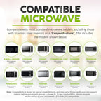 Magnetic Microwave Cover for Food | Clear Microwave Splatter Cover | Microwave Plate Cover with Steam Vents | Food Grade Dish Cover | BPA-Free | Dishwasher Safe | Orange