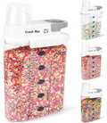 Cereal Storage Container 4Pack,85oz/2.5L Airtight Food Storage Containers With Lids,Organizers Storage With Measuring Cup for Beans,Sugar,Rice,Nuts,Snacks,Pet Food,Candy