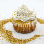Bakerpan Pearlized Sugar Sprinkles for Baking - 5 Ounce - Sparkling Gold Decorating Sugar Crystals for Cookies, Cake Pops, Ice Cream (Made in USA)