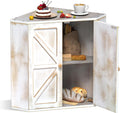 Corner Bread Box for Kitchen Counter Double Layer Bamboo Bread Storage Container Large Capacity Bread Storage Bin Farmhouse Breadbox Organizer