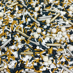Sprinkles | 4 oz | Gold and silver sprinkles | Metallic sprinkles | New year sprinkles | Glamour sprinkles | Sprinkle mix | Manvscakes