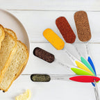 Measuring Cups and Measuring Spoons Set, Wildone Stainless Steel 8 Measuring Cups, 10 Measuring Spoons, 1 Leveler 1 Whisk & 5 Mini Spoons, for Dry and Liquid Ingredient - 25 Piece Multicolor