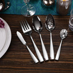 KEAWELL Premium 20/45/65 Piece Louis Silverware Set, 18/10 Stainless Steel, Service for 4/8/12, Fine Flatware Set, Dishwasher Safe (65)
