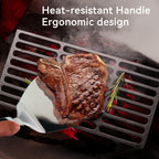 Stainless Steel Spatula Set of 3, Heavy Duty Small Metal Spatula for Cooking Cast Iron Skillet with Heat-resistant Handle, Fish Turner Flipper for Pancake Burger Egg Cooking Spatulas BBQ Grill Griddle