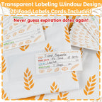 Reusable Beeswax Bread Bag for Homemade Bread & Sourdough Loaf, Fridge-Safe Storage Container with Dual-Zip Freshness Lock & Lables Cards Note Dates on, Natural Cotton & Beeswax Lining Keep Fresh