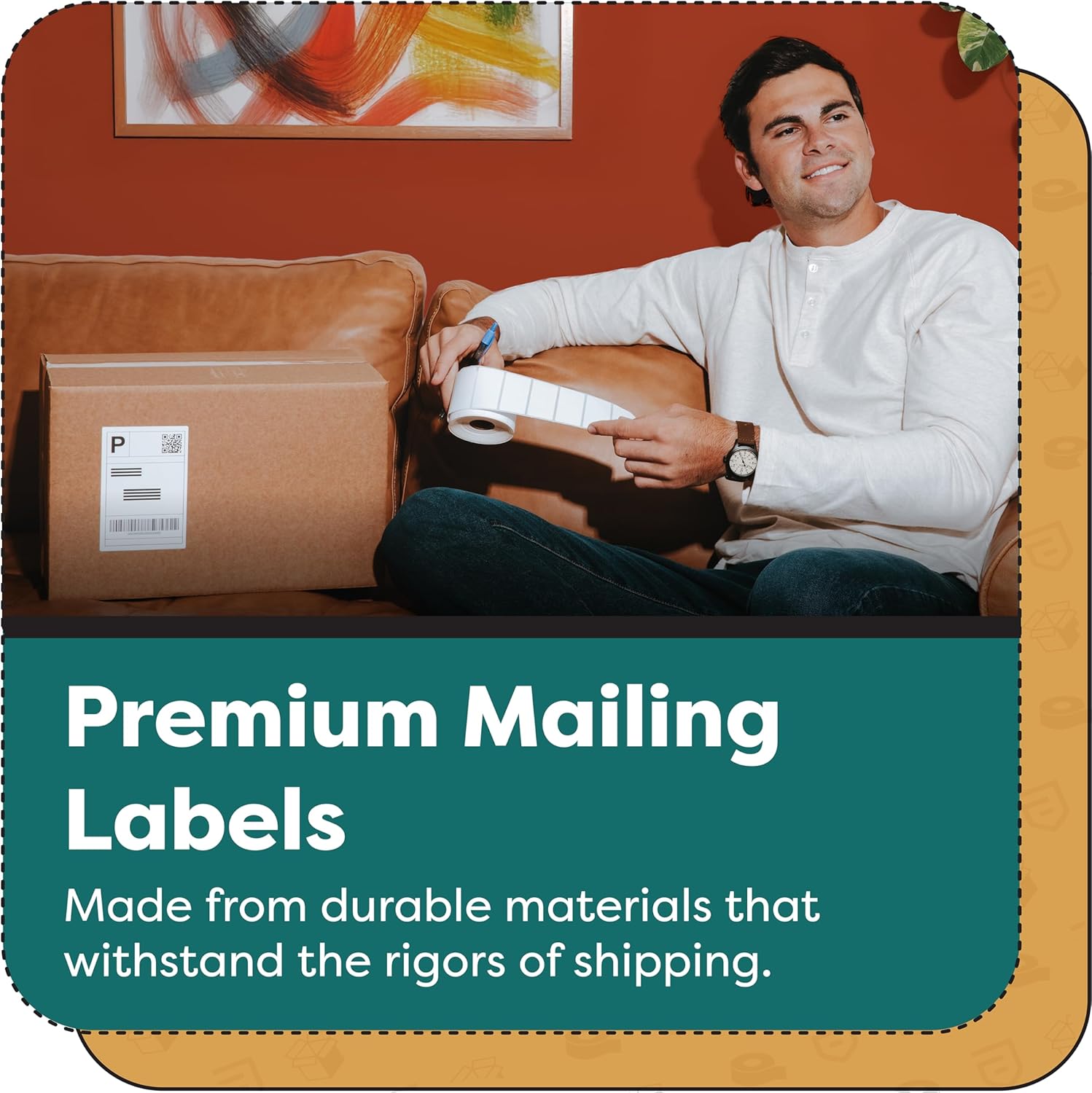 Aegis Adhesives - 4" X 8" Direct Thermal Labels Compatible with Rollo, Zebra, and Other Desktop Label Printers (10 Rolls, 200/Roll)