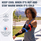 SportsTrail Cooling Arm Sleeves for Men & Women – Breathable, UV Sun Protection, Sports Arm Sleeves for Women, Men & Youth