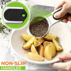 Spring Chef Magnetic Stainless Steel Measuring Cups, Patented, Kitchen Tools with Easy to Read Markings for Measuring Dry or Liquid Ingredients, Set of 7, Black