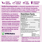 XPRS Nutra Vanilla Flavoring Powder - Fresh Vanilla Powder - Premium Vanilla Powder for Baking Pure Vanilla Bean Powder Flavoring - Make Vanilla Sugar for Baking Vanilla Powder for Coffee (12 Ounce)