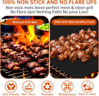 6Pcs Reusable Oven Liners for Toaster Oven, Non Stick Air Fryer Oven Liners Easy Clean Toaster Mat, Grill Baking Ma t Compatible with Cuisinart, Ninja, Kalorik Air Fryer Microwave(9 x 11 Inch)
