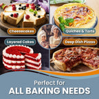9 Inch Non-stick Cheesecake Pan Springform Pans with Removable Bottom/Leakproof Cake Pan
