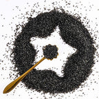 Kasvan Sanding Sugar Sprinkles - Edible Sugar Crystals, Baking Cake Decorations, Ice Cream Toppings cupcake Decorating, Wedding Party Chirstmas Supplies, 85g/3.2oz (Black)