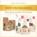 Bee's Wrap Beeswax Wraps for Food - Mushroom Magic Cut to Size 14x52" Wax Paper Roll - Made in USA Reusable Waxed Paper & Bowl Covers - Organic Eco-Friendly Alternative to Aluminum Foil & Plastic Wrap