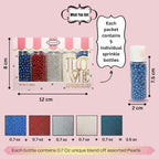 Confect Patriotic Sprinkles Mix – Red, White, Blue, Silver & Navy Pearl Dragees | 5-Pack Cake & Cupcake Decorations | 4th of July | Baking Toppers | Vegan, Gluten-Free, Nut-Free, Soy-Free, Dairy-Free, Palm Oil-Free, No Artificial Dyes - 5 Oz