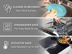 Silicone Spoon Rest for Stove Top, Set of 2 - HEAT RESISTANT, EASY TO CLEAN Kitchen Spoon Rest for Kitchen Counter, Holds XL Utensils, Safe on GLASS & INDUCTION Cooktops, DOESN’T BREAK if Dropped