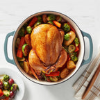 Amazon Basics Cast Iron Dutch Oven Pot with Lid, Enameled, Round, Dual Handles, Heavy-Duty, Large, 7.3-Quart, Gray