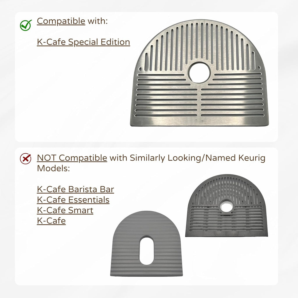 Drip Tray Mug/Cup Riser Made for the Keurig to Reduce Splashes - Riser Only (Black, K-Cafe Special Edition 1.7 inches Tall)