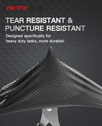 PACIFIC PPE 8 Mil Heavy Duty Black Nitrile Gloves, Food Safe, Latex Free, Mechanic, Fully-Diamond Textured Grip Industrial Disposable Gloves, X-Large