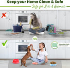 Large Silicone Mat 28" x 20" Thick Heat Resistant, Kitchen Counter Mat Waterproof - Coffee Machine, Glass Top Stove Cover Countertop Protector for Air Fryer, Baking (Semi-Translucent)