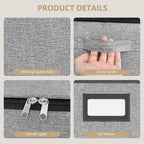 homyfort China Storage Containers (2 Pack Mug Storage Box, Grey)