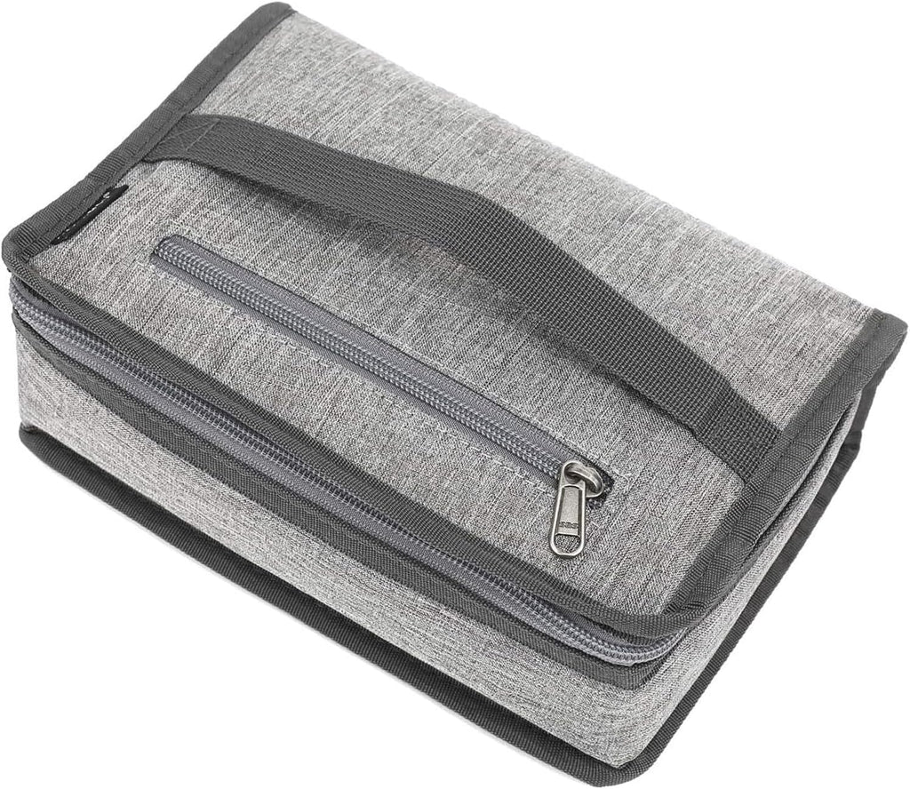 FlowFly Small Insulated Lunch box Portable Soft Bag Mini Cooler Thermal Meal Tote Kit with Handle for Work & School, Heather Grey