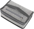FlowFly Small Insulated Lunch box Portable Soft Bag Mini Cooler Thermal Meal Tote Kit with Handle for Work & School, Heather Grey