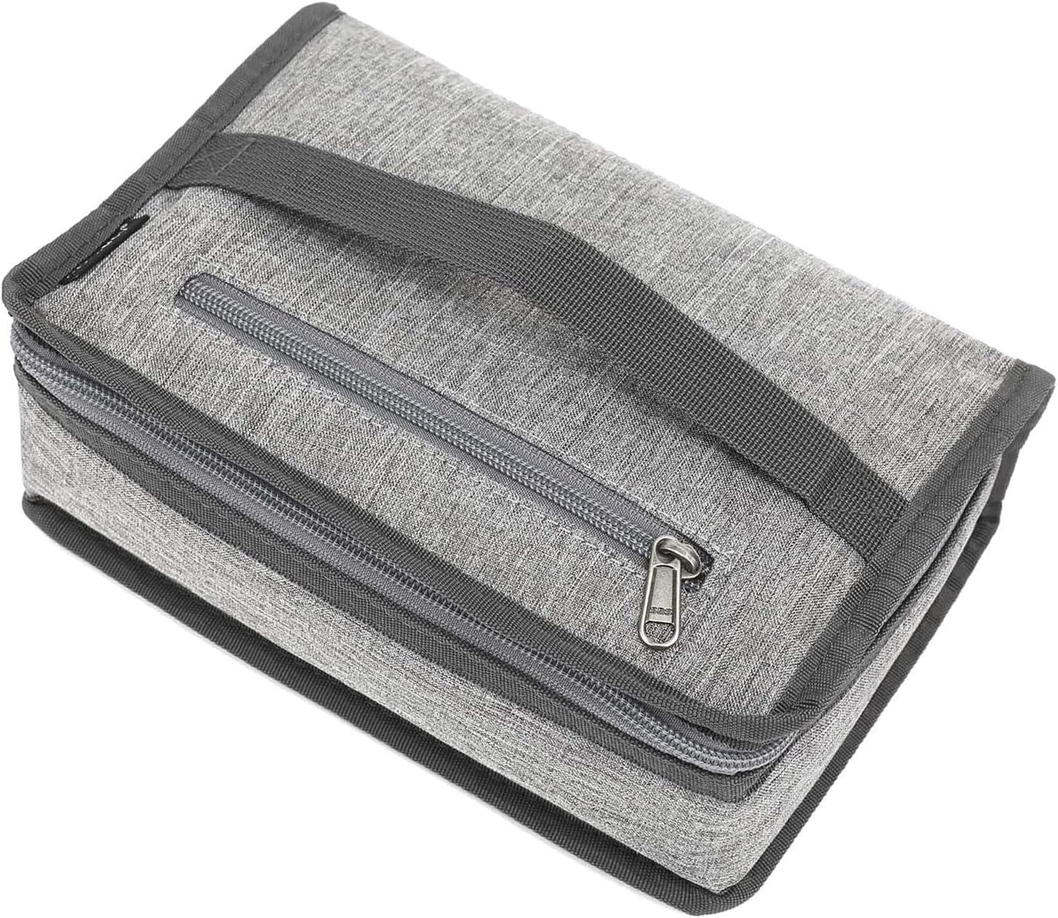 FlowFly Small Insulated Lunch box Portable Soft Bag Mini Cooler Thermal Meal Tote Kit with Handle for Work & School, Heather Grey