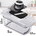 Fullstar Mandoline Slicer for Kitchen, Fruit Cutter, Cheese Grater, Cucumber Slicer, Veggie Spiralizer, Food Cutter & Kitchen Gadgets with Safety Glove (6 in 1, White)