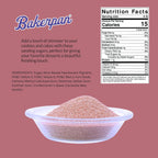 Bakerpan Rose Gold Sanding Sugar for Baking & Cookie Decorating - 5 Ounce Edible Rose Gold Sugar Sprinkles for Cookies, Cakes, Cocktails (Made In USA)
